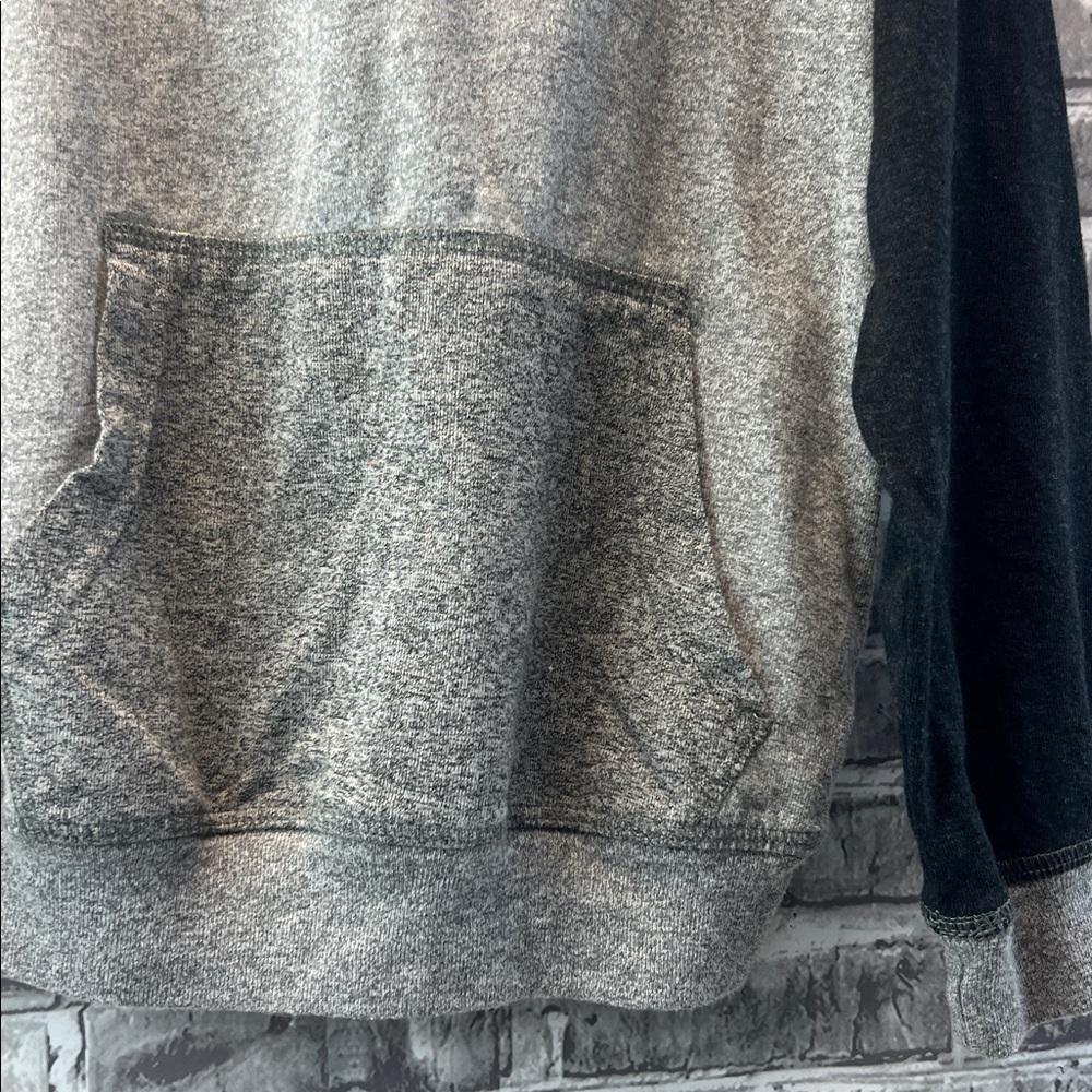 Boy's Copper Denim Gray and Black Hoodie - Picture 3 of 7